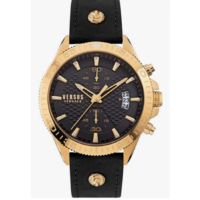 Versus Versace Mens Black 46 mm Griffith Watch VSPZZ0221