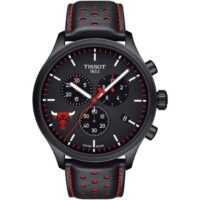 Tissot Men's Chrono XL with Leather Strap, Red, 22 (Model: T1166173605100)