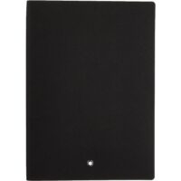 Montblanc Notebook Black Lined #146 Fine Stationery 113294 – Elegant Journal with Leather Binding and Ruled Pages – 1 x (5.9 x 8.2 in.)