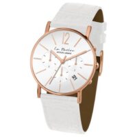 Jacques Lemans White leather band Unisex Watch