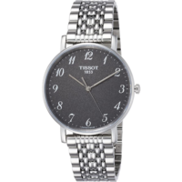 Tissot Men's Stainless Steel Quartz Watch with Stainless-Steel Strap, Grey, 18 (Model: T1094101107200)