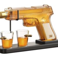 Gifts for Men Dad, Kollea 15.2 Oz Whiskey Decanter Set with 2.0 Oz Glasses, Unique Anniversary Birthday Gift Ideas for Him Husband Grandpa, Cool Tequila Liquor Dispenser for Home Bar