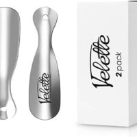 Metal Shoe Horn, 2 Pack- 7.5" Long- Perfect Shoe Horns for Men, Women, Kids - Travel Shoe Horn