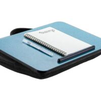 Laptop Lap Desk, Lightweight Portable Laptop Desk with Pillow Cushion, Fits up to 14 inch Laptop, Lap Tray with Zippered Storage Pocket & Anti-Slip Strip for Bed Sofa Travel