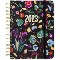Kate Spade New York 2023 Planner Weekly and Monthly, Large Planner Dated January 2023 - December 2023, 12 Month Hardcover Agenda, Day Planner with Stickers, Pockets, & Spiral Binding, Autumn Floral