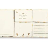 Kate Spade New York Women's Sticky Note Set, Flamingo Dot Gold (176255)