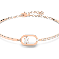 Swarovski Sparkling Dance North Jewelry Collection, Rose Gold Tone Finish, Red Crystals, Clear Crystals