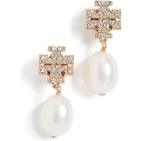 Tory Burch Women's Kira Pave Pearl Drop Earrings