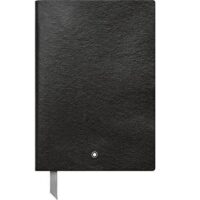 Montblanc Notebook Black Squared #146 Fine Stationery 113637 / Elegant Journal with Leather Binding and Quadrille Pages / 1 x (5.9 x 8.2 in.)