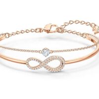 SWAROVSKI Infinity Crystal Jewelry Collections, Rhodium & Rose Gold Tone Finish
